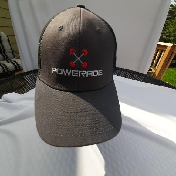 POWERADE CAP TER FLEX BLACK AND GRAY - Picture 1 of 6